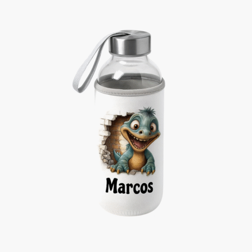 1024 Botella de Agua de Cristal con Funda de Neopreno Personalizable